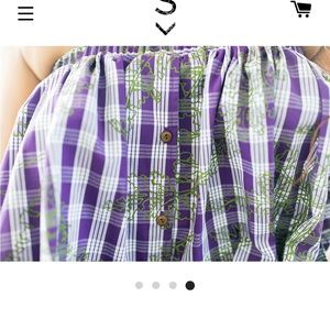 Ari south purple Palaka top